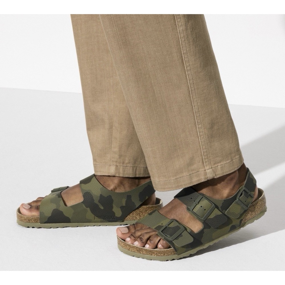 Birkenstock Size 42 M9W11 Regular Milano Soft Footbed Sandals Desert Soil Camo